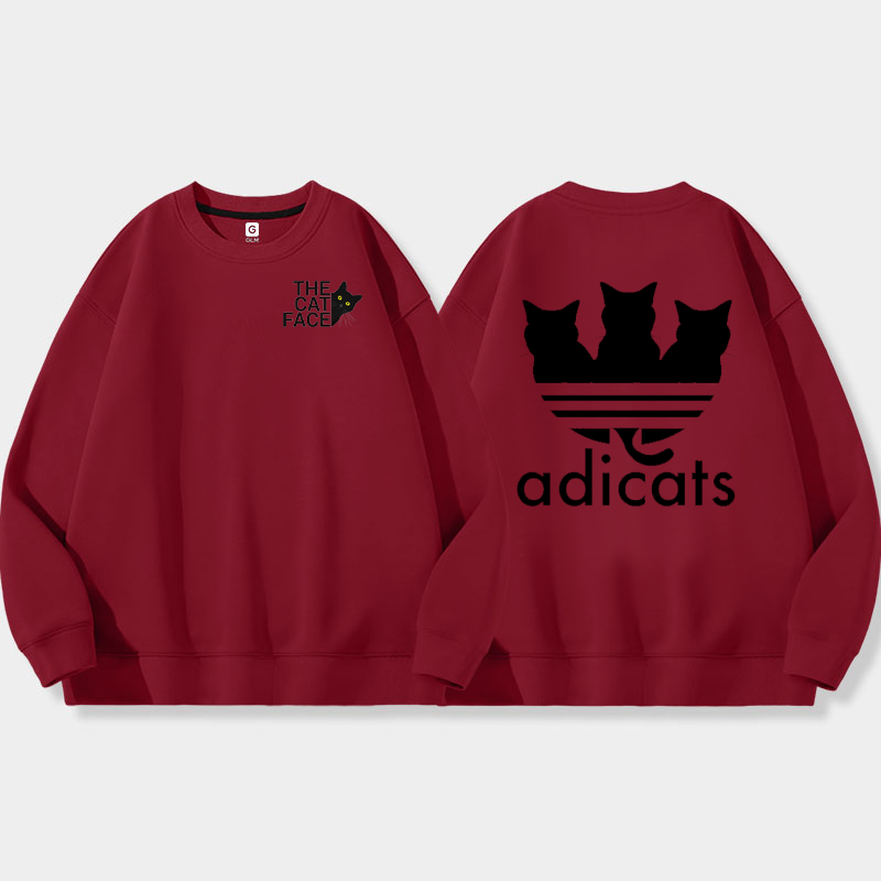 猫ブームですカジュアルユニークアドバンスド純粋な綿素材パーカー