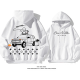 カートゥーンファッションレジャーですゆったりしていてパーカー