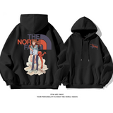 超カッコイイカップルカートゥーン人気爆発ファッション 純粋な綿素材パーカー