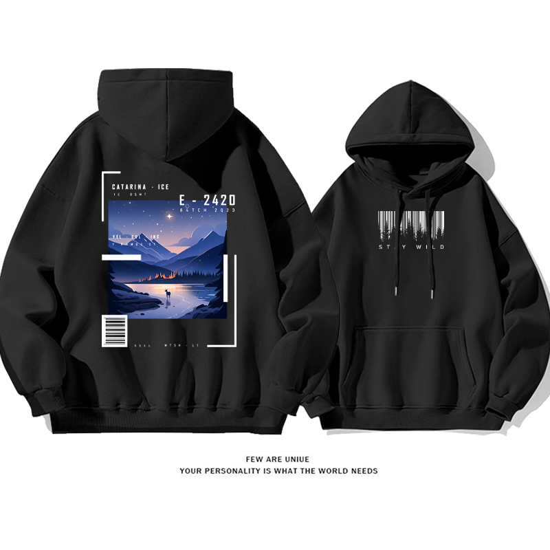 カジュアル小衆の設計アドバンスド デザイン性ですゆったりしていて 純粋な綿素材パーカー