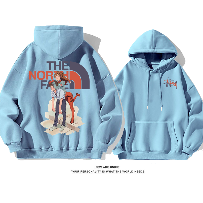 超カッコイイカップルカートゥーン人気爆発ファッション 純粋な綿素材パーカー