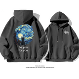 猫と星空です小衆の設計カジュアルファッションゆったりしていてアドバンスドパーカー