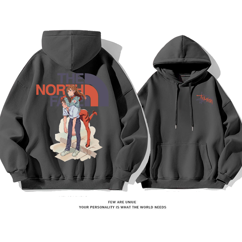 超カッコイイカップルカートゥーン人気爆発ファッション 純粋な綿素材パーカー