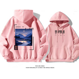 カジュアル小衆の設計アドバンスド デザイン性ですゆったりしていて 純粋な綿素材パーカー