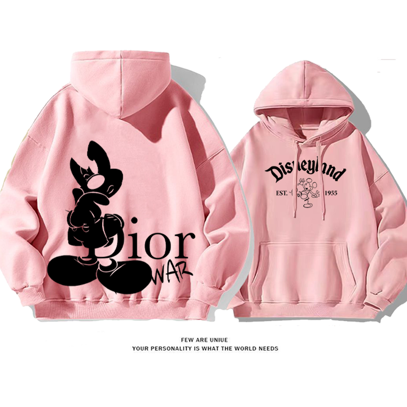 インスタイルのシンプルなデザイン プリント柄フード付きパーカー