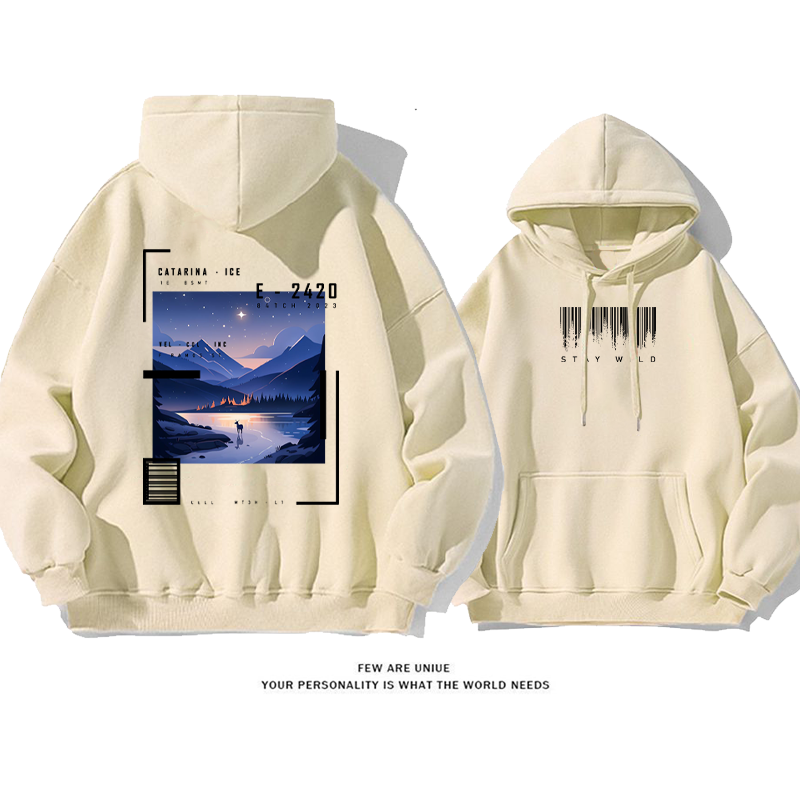 カジュアル小衆の設計アドバンスド デザイン性ですゆったりしていて 純粋な綿素材パーカー