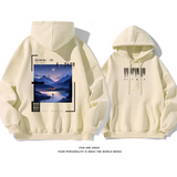 カジュアル小衆の設計アドバンスド デザイン性ですゆったりしていて 純粋な綿素材パーカー