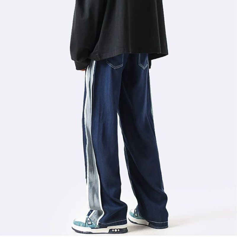 ストリートスタイル カジュアル ジーンズ