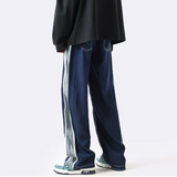 ストリートスタイル カジュアル ジーンズ