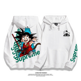 立体的なデザイン アニメのキャラクター プリント柄フード付きパーカー