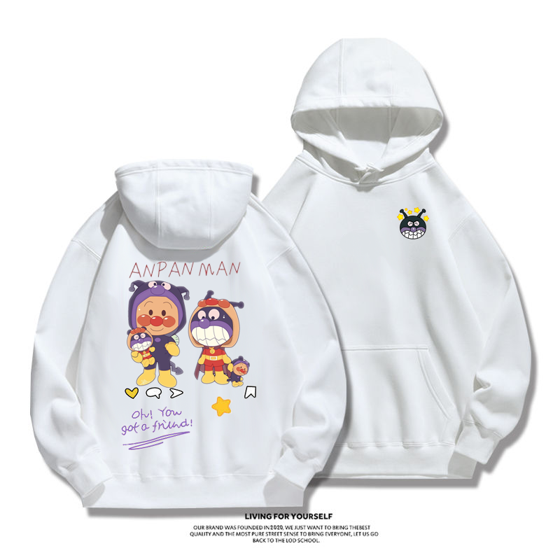 カジュアル カートゥーンファッションカップルパーカー
