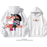 人気商品カートゥーン可愛いプリント柄パーカー