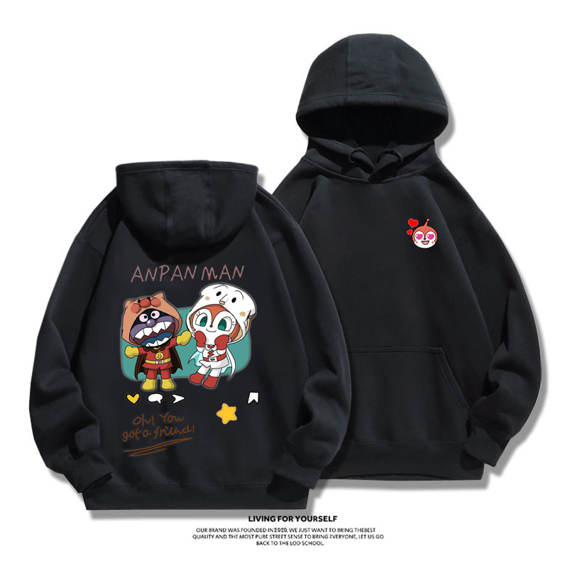 カジュアル カートゥーンファッションカップルパーカー