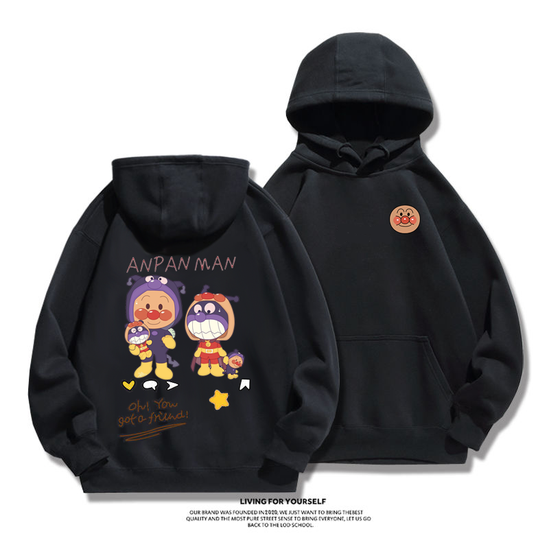 カジュアル カートゥーンファッションカップルパーカー