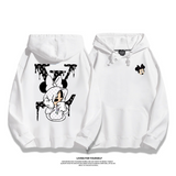 カジュアル かわいい カートゥーン カップル フード付きパーカー