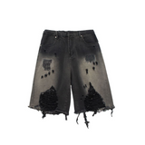 夏の良い選択 超カッコイイ ハイストリートスタイル ダメージデニムパンツ