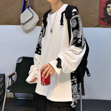 カシューナッツの花 アメリカンスタイル カジュアル 长袖Tシャツ