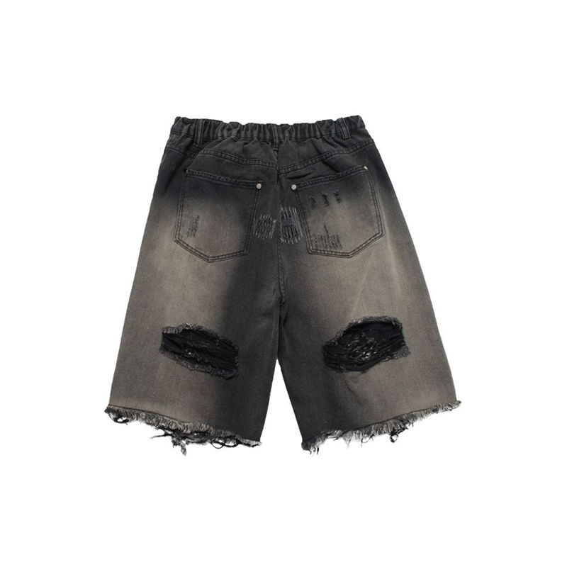 夏の良い選択 超カッコイイ ハイストリートスタイル ダメージデニムパンツ