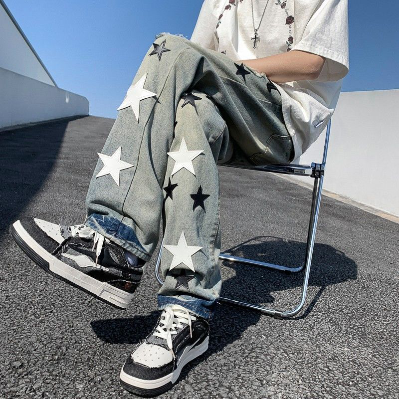 高品質 超カッコイイ HIPHOP ハイストリートスタイル ジーンズ