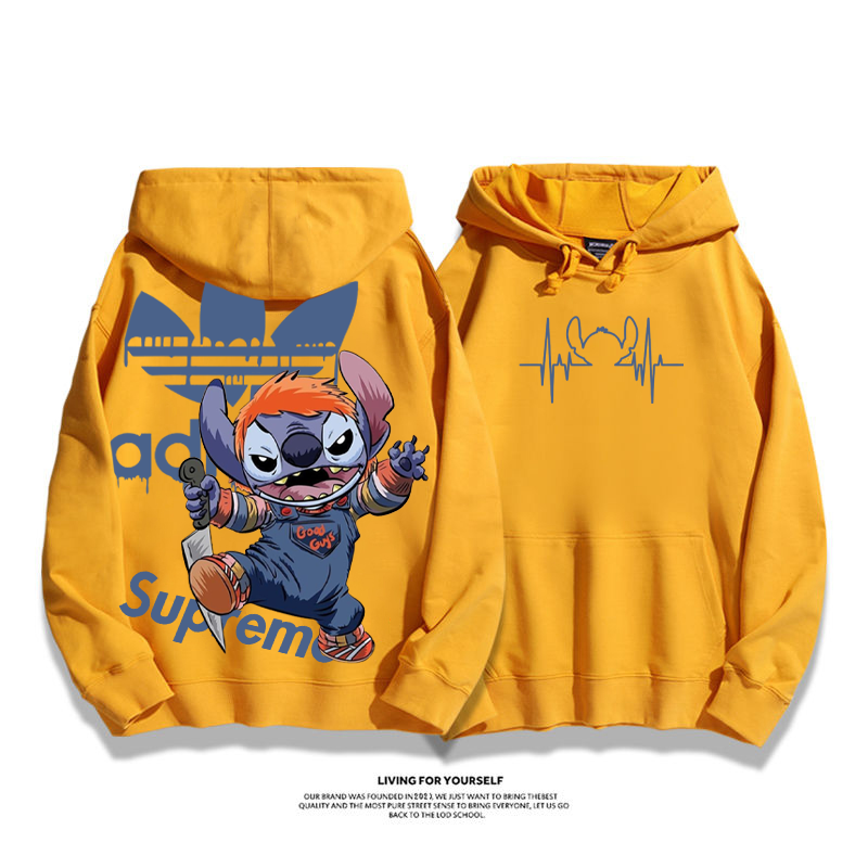 ユニークなデザイン 変装した犬 プリント柄フード付きパーカー