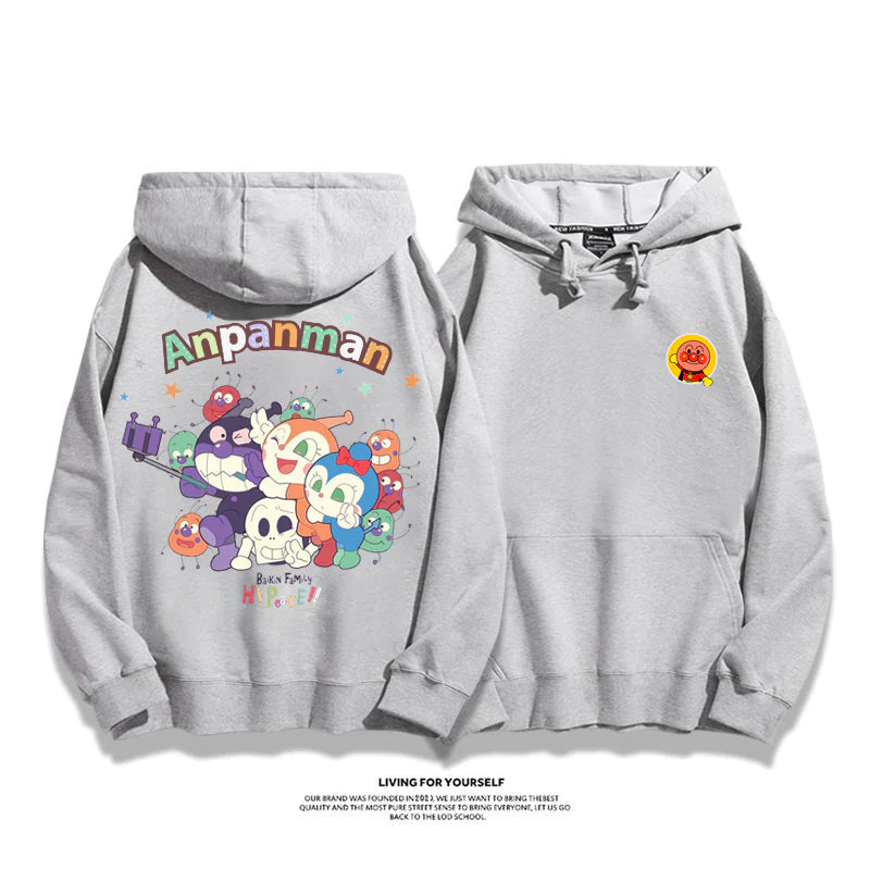 カジュアル カートゥーンカップルパーカー