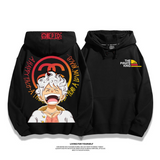 人気の製品 笑う人 プリント柄フード付きパーカー