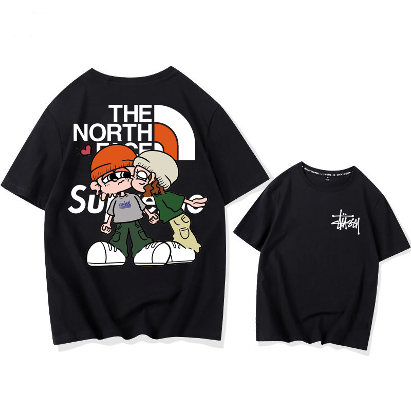 カートゥーン人気商品カップル 半袖シャツ