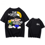 カートゥーン人気商品カップル 半袖シャツ