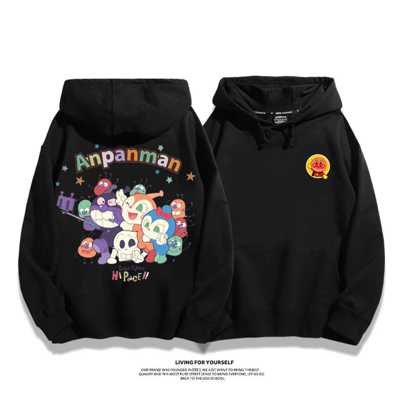 カジュアル カートゥーンカップルパーカー