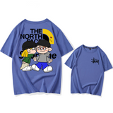 カートゥーン人気商品カップル 半袖シャツ