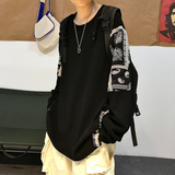 カシューナッツの花 アメリカンスタイル カジュアル 长袖Tシャツ