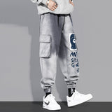 グラデーション 落書き  韓国ファッション ジーンズ