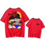 カートゥーン人気商品カップル 半袖シャツ