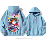 トレンドブランドカートゥーンカジュアル純粋な綿素材パーカー