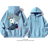 カジュアルアドバンスドゆったりしていて純粋な綿素材パーカー