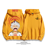 人気の製品 笑う人 プリント柄フード付きパーカー