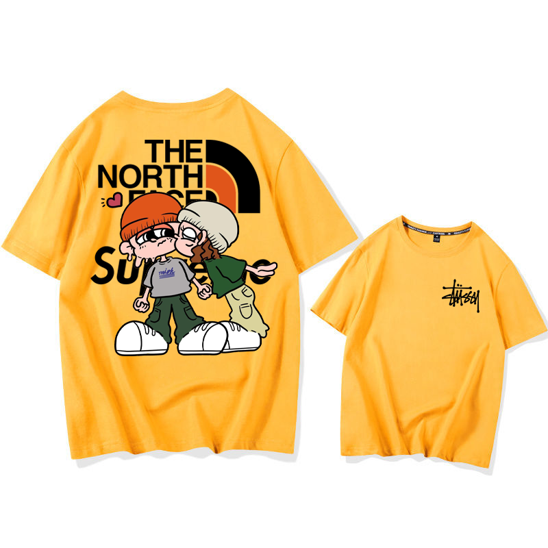 カートゥーン人気商品カップル 半袖シャツ