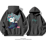 カジュアルアドバンスドゆったりしていて純粋な綿素材パーカー