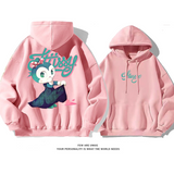 カジュアルアドバンスドゆったりしていて純粋な綿素材パーカー