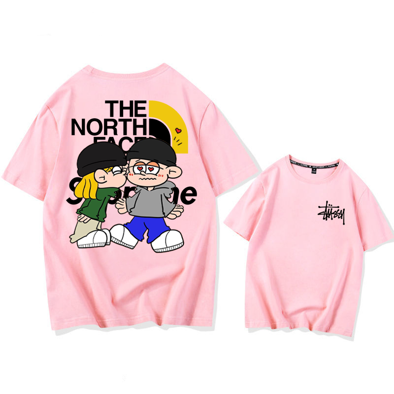 カートゥーン人気商品カップル 半袖シャツ