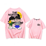 カートゥーン人気商品カップル 半袖シャツ