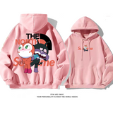 人気商品カートゥーン可愛いプリント柄パーカー