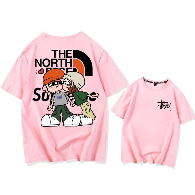 カートゥーン人気商品カップル 半袖シャツ