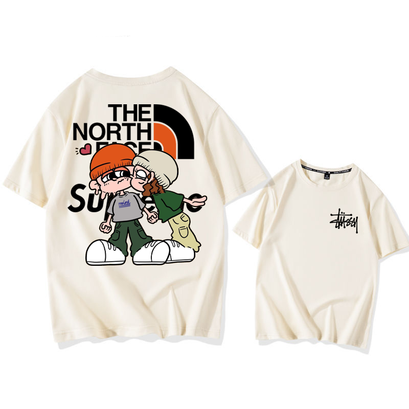 カートゥーン人気商品カップル 半袖シャツ