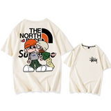 カートゥーン人気商品カップル 半袖シャツ