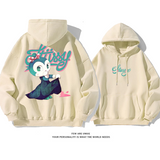 カジュアルアドバンスドゆったりしていて純粋な綿素材パーカー