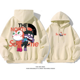 人気商品カートゥーン可愛いプリント柄パーカー