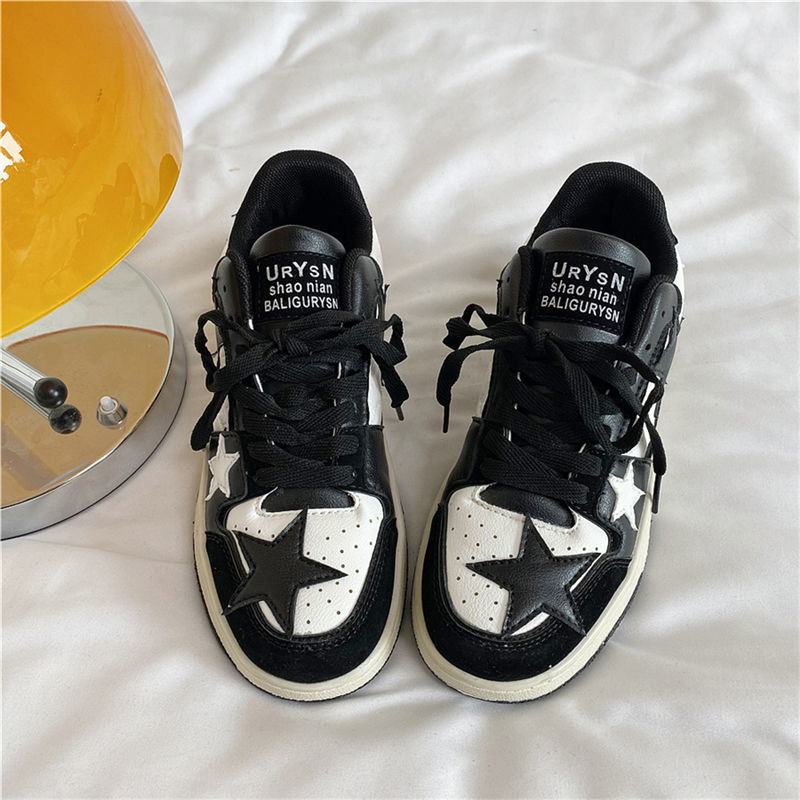 レトロ 星 韓国ファッション スニーカー