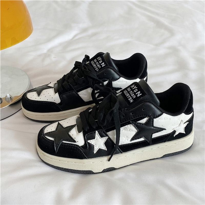 レトロ 星 韓国ファッション スニーカー
