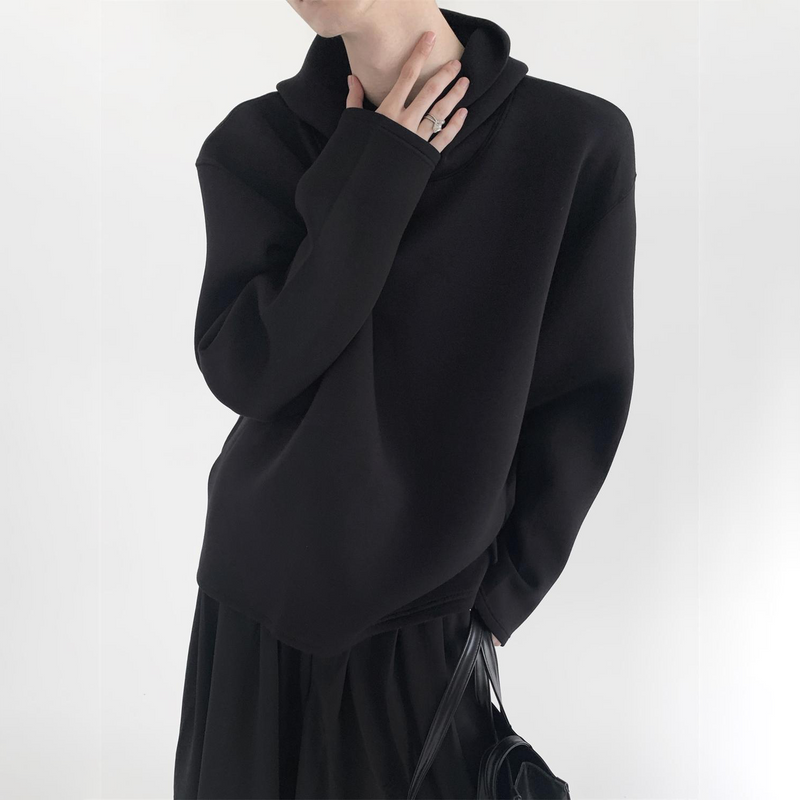 ハイファッションセンス ミニマルなデザイン フード付きパーカー